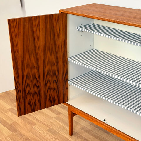 Highboard in teak by B. Fridhagen for Bodafors, 1950s-60s, Sweden
