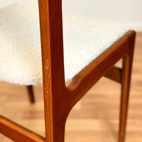 Set of 4 dining chairs in teak by Erik Buch, 1950s-60s, Denmark