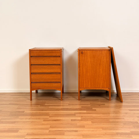 MISSING TYPE Modular working desk in teak, 1950s-60s, Denmark - Beyo Vintage