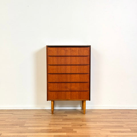 Chest of 6 drawers in teak by Hanbjerg møbelfabrik, 1950s-60s, Denmark - Beyo Vintage