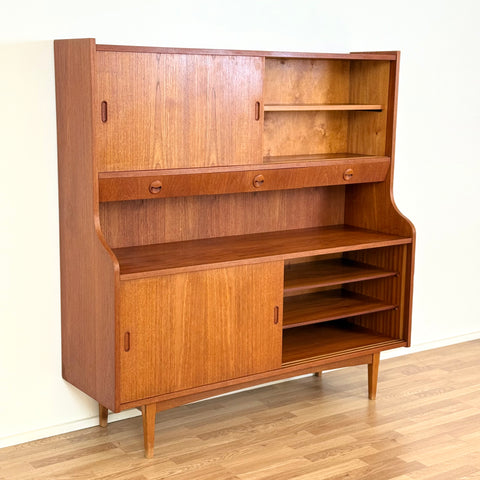 Highboard in teak, 1950s-60s, Denmark - Beyo Vintage