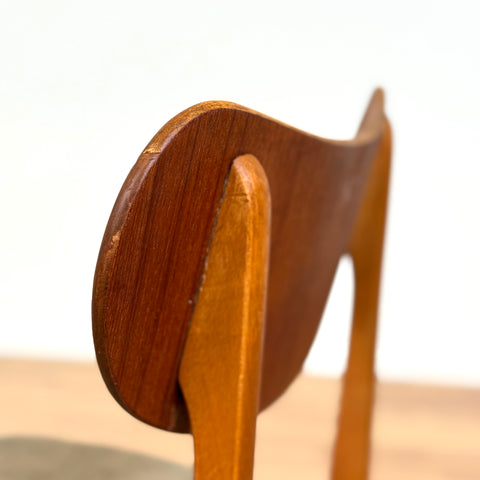 Set of 4 dining chairs in teak & beech, 1950s-60s, Denmark - Beyo Vintage