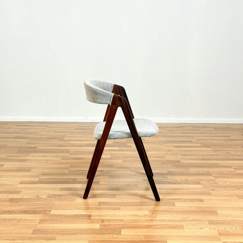 Set of 4 dining chairs in walnut, 1950s-60s, Denmark