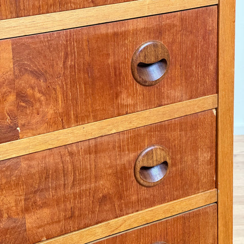Chest of drawers in teak, Denmark, 1950-60s. - Beyo Vintage