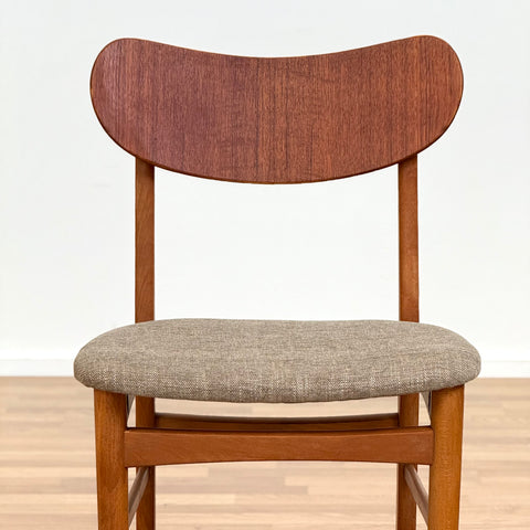 Set of 4 dining chairs in teak & beech, 1950s-60s, Denmark - Beyo Vintage