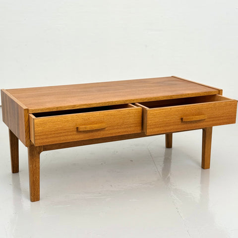 Halltable in teak with 2 drawers, Sweden 1960s - Beyo Vintage
