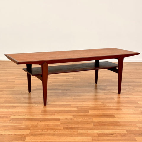 Extendable coffee table in teak, 1950s-60s - Beyo Vintage