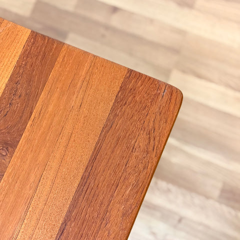 Dining table in solid teak & beech by Hagafors, 1950s-60s, Sweden - Beyo Vintage