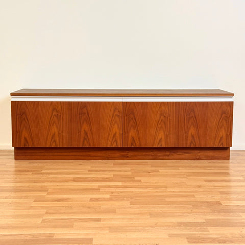Sideboard "Mambo" in walnut by Jan Ole Ertzeid, 1970s, Denmark - Beyo Vintage
