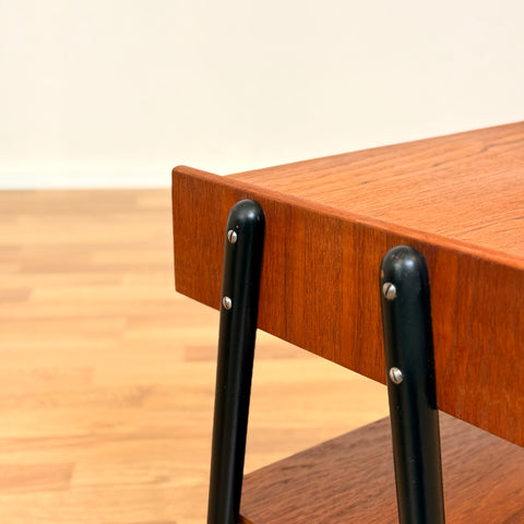 Set of 2 bedside table in teak by AB Carlström & co. möbelfabrik, 1950s-60s, Sweden