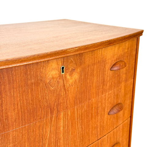 Chest of 6 drawers in teak, 1950s-60s, Denmark - Beyo Vintage