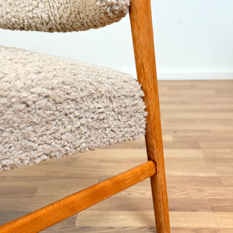 Armchairs 'Joel' in solid oak by The Andersson Brothers Industries in Ekenässjön, 1950s-60s, Sweden