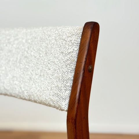 Set om 4 matstolar i teak, 1950-60-tal, Danmark