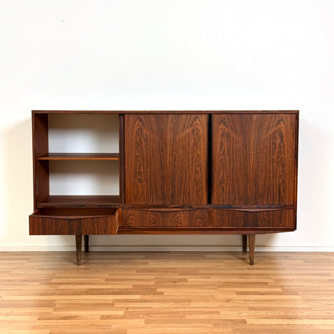 PRICE Highboard in Santos rosewood by E.W Bach, 1950s-60s, Denmark - Beyo Vintage