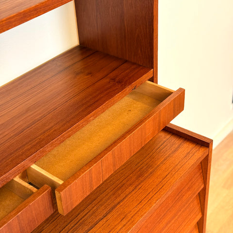 Bookshelf in teak, 1960s-70s, Sweden
