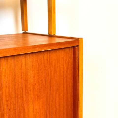 Bookshelf in teak & beech by Bertil Fridhagen
