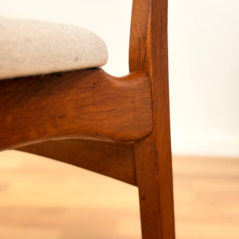 Set of 4 dining chairs in teak and oak, 1950s-60s, Denmark - Beyo Vintage