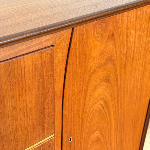 Highboard in teak by Omann Jun, 1950s-60s, Denmark - Beyo Vintage