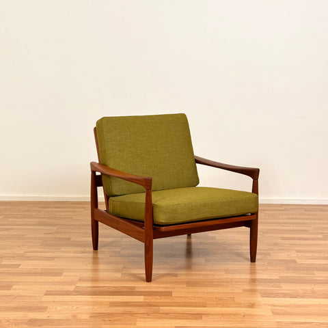 Fåtölj "Kolding" i massiv teak av Erik Wörtz för IKEA, 1950-60-tal, Sverige