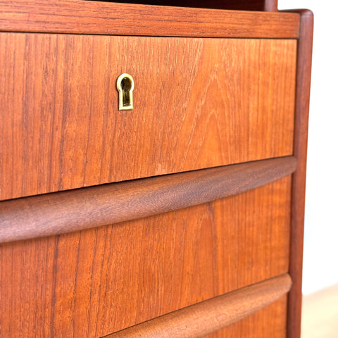 Writing desk in teak, 1950s-60s, Denmark - Beyo Vintage