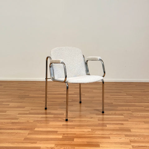 Two armchair in chrome 'model Dodó', 1960s-70s, Hungary