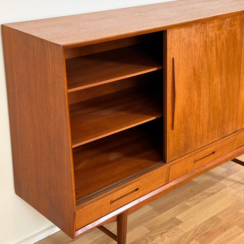 Highboard in teak, 1950s-60s, Denmark - Beyo Vintage