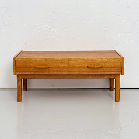 Halltable in teak with 2 drawers, Sweden 1960s - Beyo Vintage