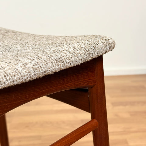 Set om 6 matstolar i teak av Farstrup, 1950-60-tal, Danmark