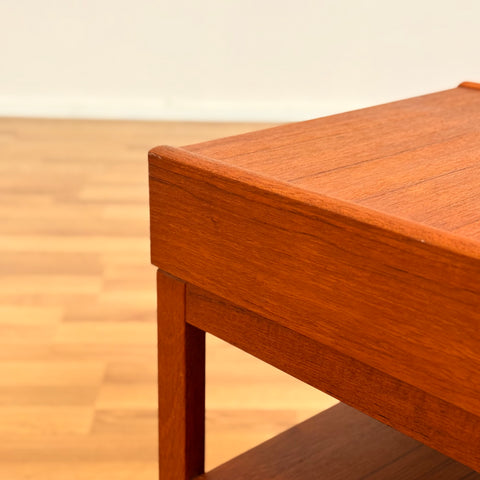 Set of 2 bedside tables in teak, 1950s-60s, Sweden