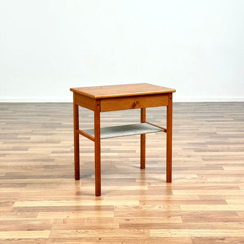 Bedside table in teak, 1970s, Sweden - Beyo Vintage
