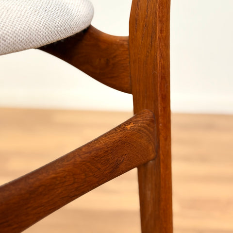 Set of 4 dining chairs in teak and oak, 1950s-60s, Denmark - Beyo Vintage