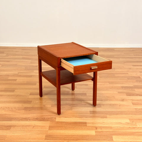 Set of 2 bedside tables in teak, 1950s-60s, Sweden
