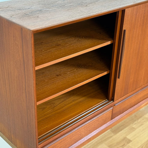 Highboard in teak, 1950s-60s, Denmark - Beyo Vintage