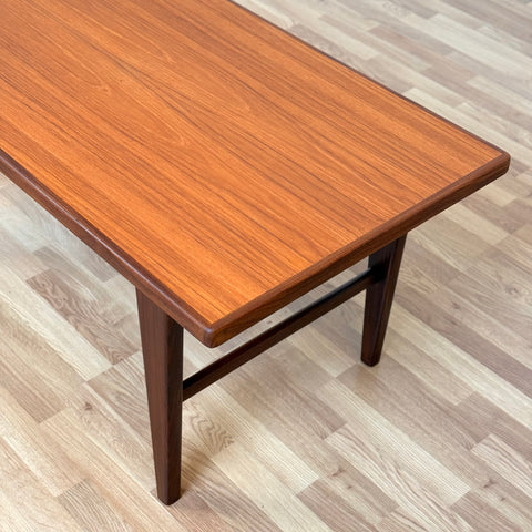 Coffee table in teak & walnut, 1950s-60s, Denmark