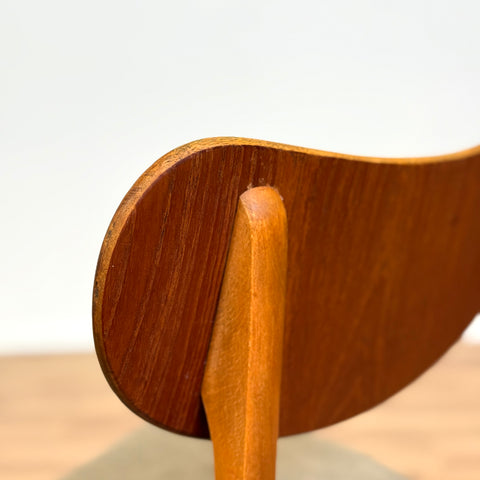 Set of 4 dining chairs in teak & beech, 1950s-60s, Denmark - Beyo Vintage