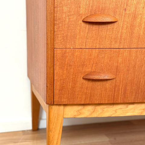 Chest of 6 drawers in teak, 1950s-60s, Denmark - Beyo Vintage