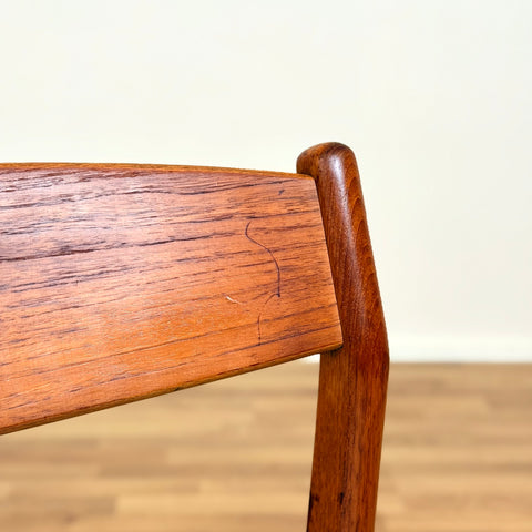 Set of 2 dining chairs in teak by Erik Kirkegaard, 1950s-60s, Denmark