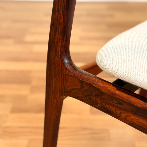 Set of 2 dining chairs in Santos rosewood by P. E. Jorgensen, 1950s-60s, Denmark