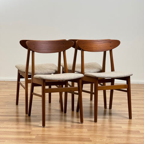 Set of 4 dining chairs by Farstrup, 1950s-60s, Denmark - Beyo Vintage