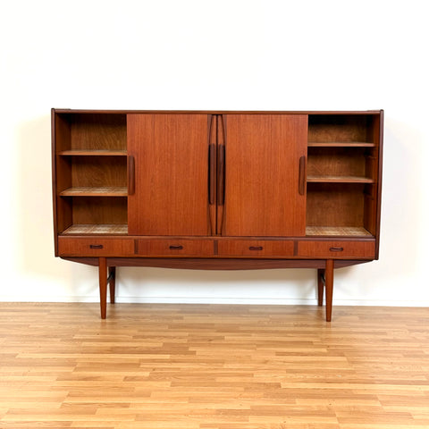 Highboard in teak, 1950s-60s, Denmark - Beyo Vintage