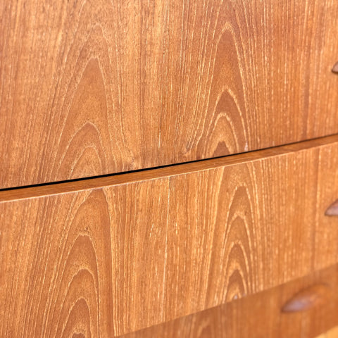 Chest of 6 drawers in teak, 1950s-60s, Denmark - Beyo Vintage