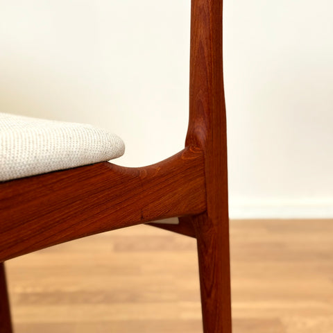 Set of 6 dining chairs by B. Rasmussen for Thorso Mobelfabrik, 1950s-60s, Denmark