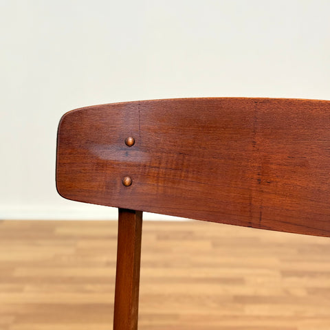 Set of 4 dining chairs in teak and beech by SAX, 1950s-60s, Denmark