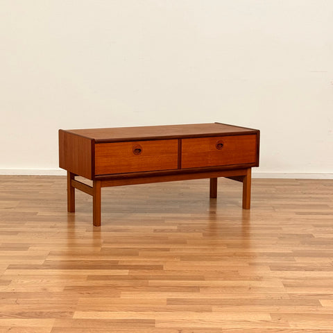 Sidobord i teak, 1950-60-tal, Sverige