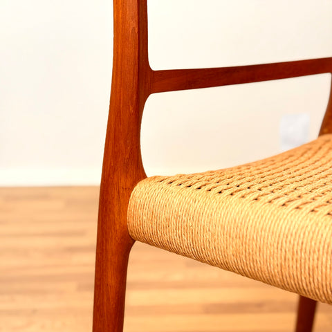 Dining chairs in teak by Niels O. Moller