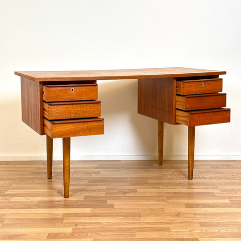 Writing desk in teak, 1950s-60s, Denmark - Beyo Vintage