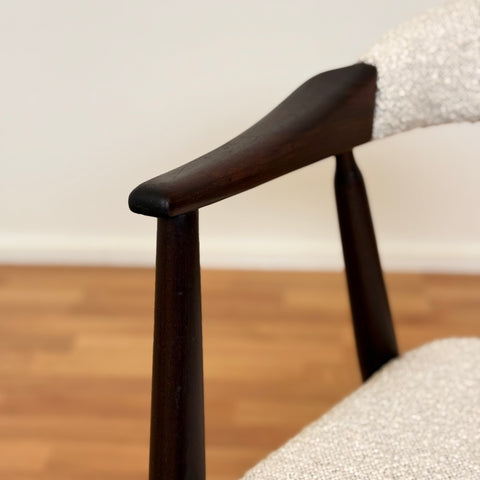Set of 6 dining chairs in teak & beech by Thomas Harlev for Farstrup, model 213, 1950s-60s, Denmark