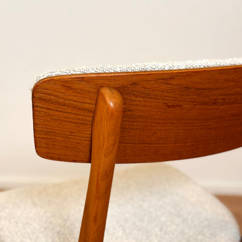 Set of 6 dining chairs in beech & teak, by Farstrup, 1950s-60s, Denmark