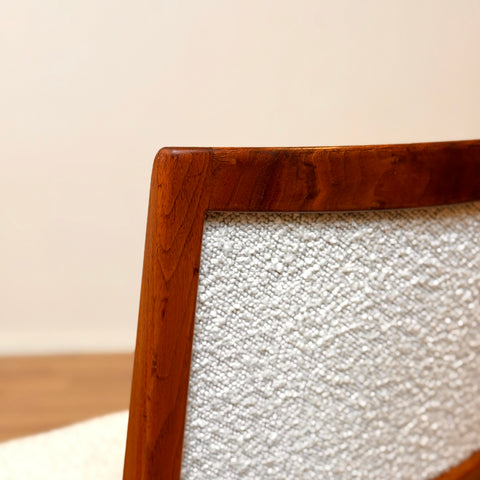 Dining chairs in walnut by Skaraborgs Möbelindustri AB
