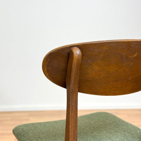 Set of 6 dining chairs in teak and beech, model Boel, Ikea, 1960s, Sweden - Beyo Vintage